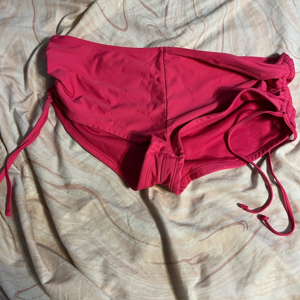 Pink swim shorts